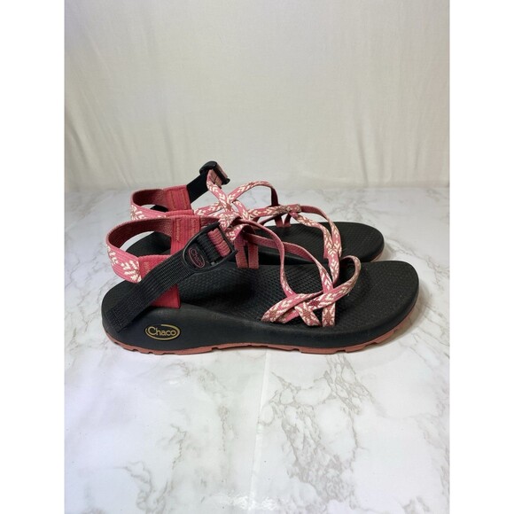 Chaco Women's Sport Sandals Ankle Straps Vibram Adjustable Strappy Pink Size 9 - Picture 2 of 9